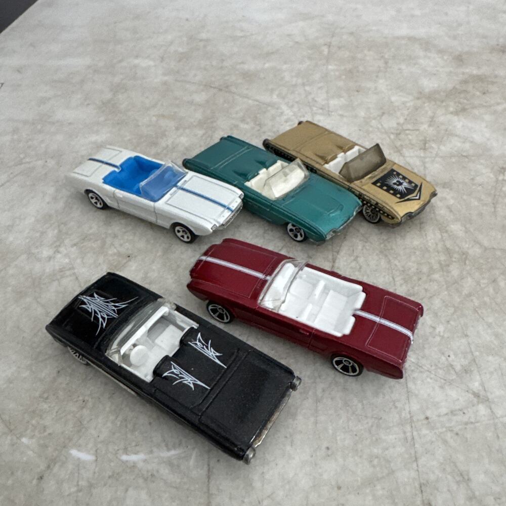 1996 Hot Wheels ‘63 T-Bird Lot Of 5 Gold Green Blue White Red